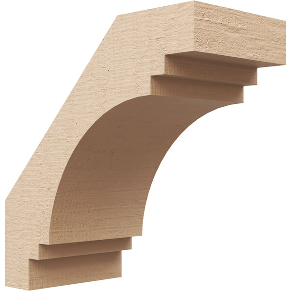 Ekena Millwork 5-inch W x 10-inch D x 10-inch H Pescadero Rough Cedar Woodgrain TimberThane Knee Brace, Primed BRCUR05X10X10PECRCPR - main